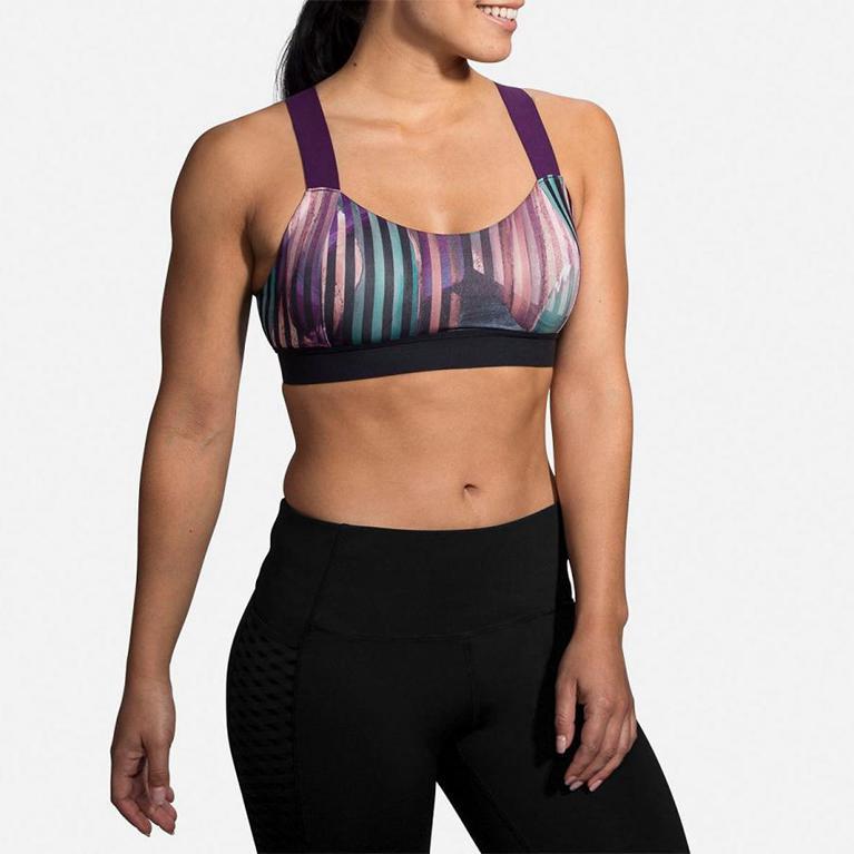 Brooks Hot Sports Running Bra - Women's - Multicolor (12583-RCSQ)